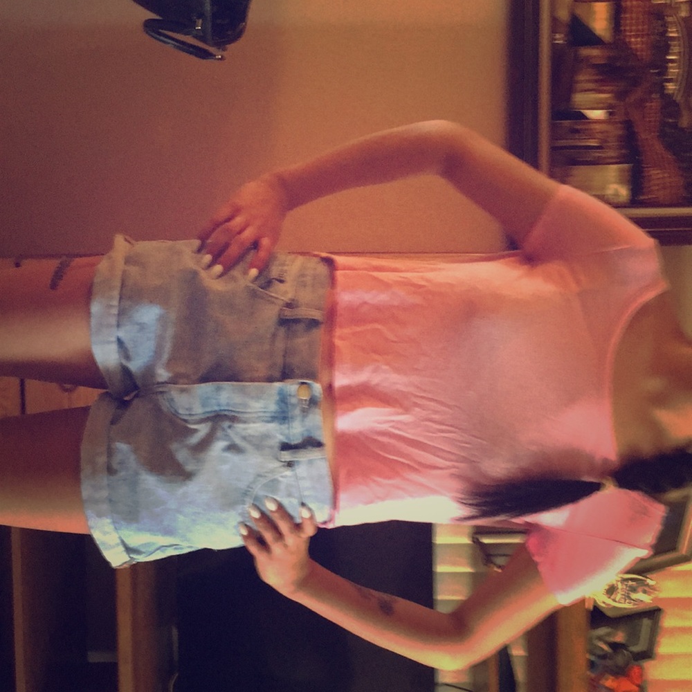 Pink crop top